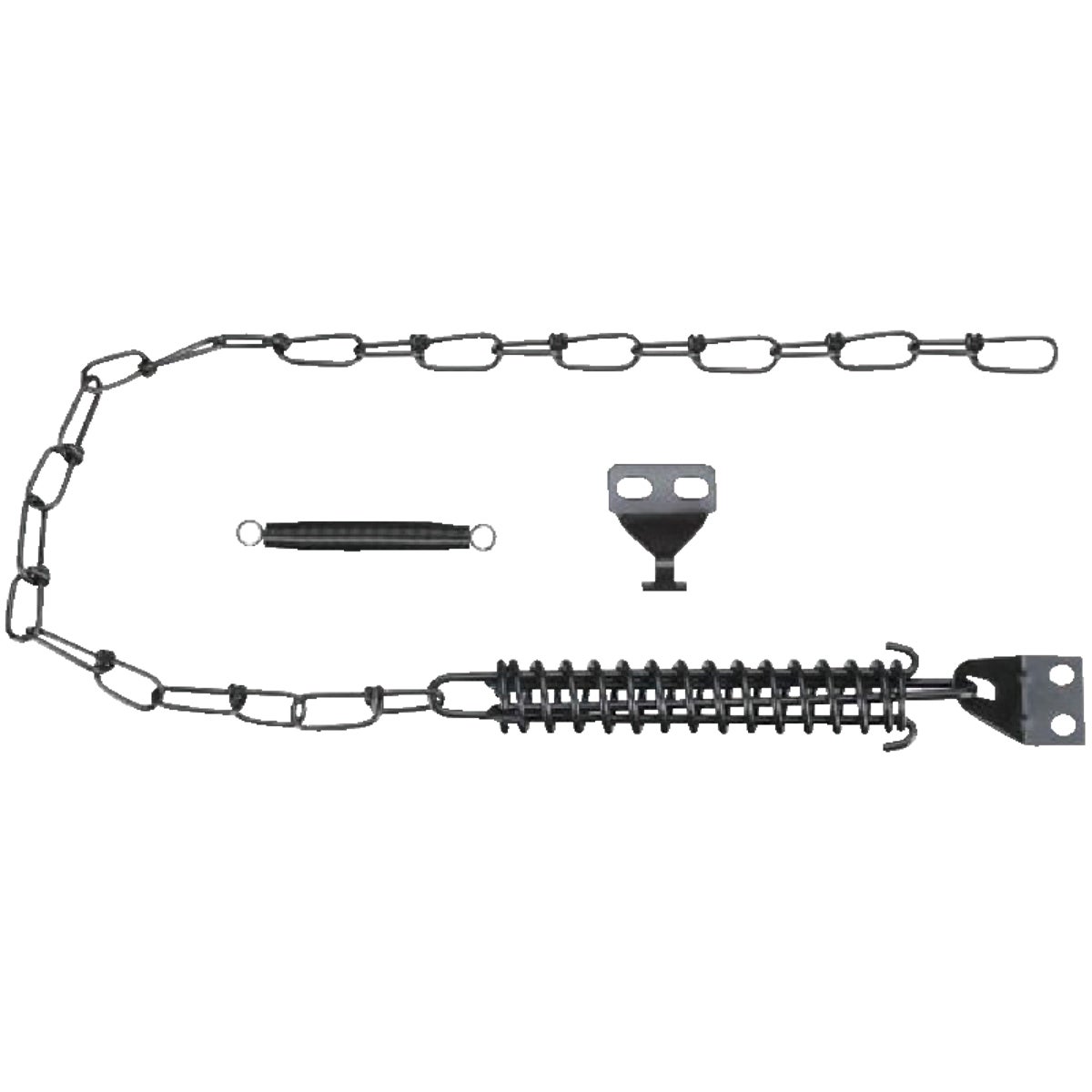 National Black Door Stop Spring Chain