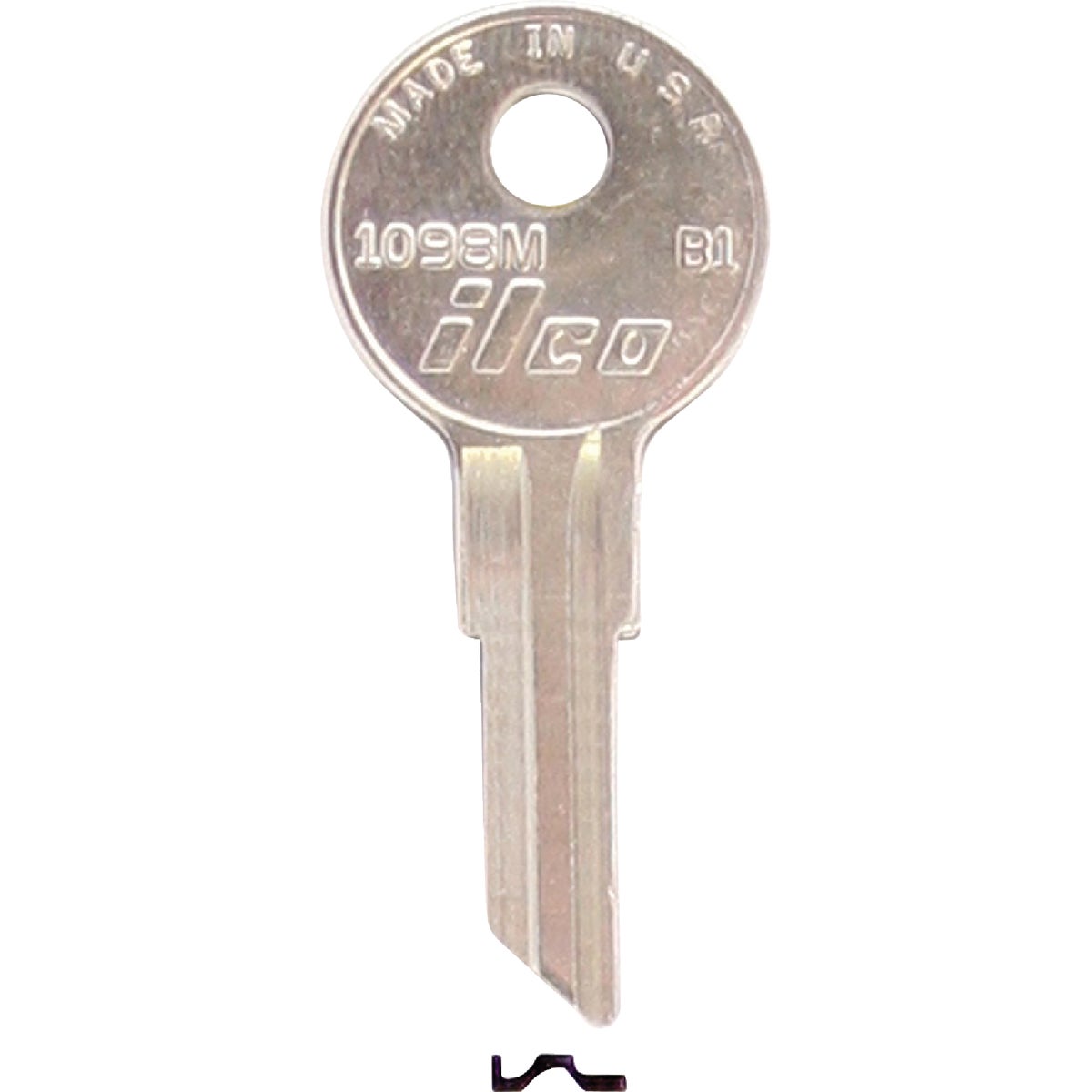 ILCO Briggs Nickel Plated Lawn Mower Key, 1098M (10-Pack)
