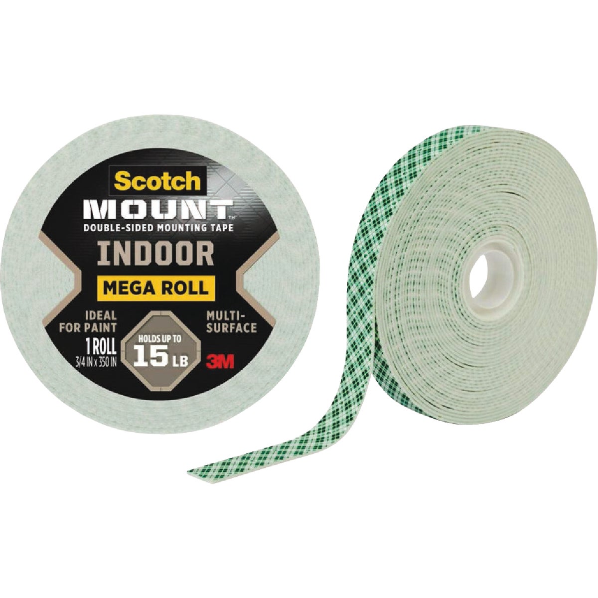Scotch Mount 3/4 In. x 350 In. Indoor Double-Sided Mounting Tape Mega Roll