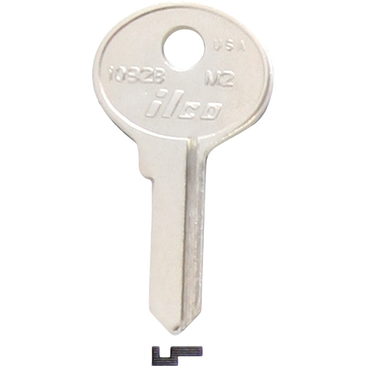 ILCO Master Nickel Plated Padlock Key M2 / 1092B (10-Pack)