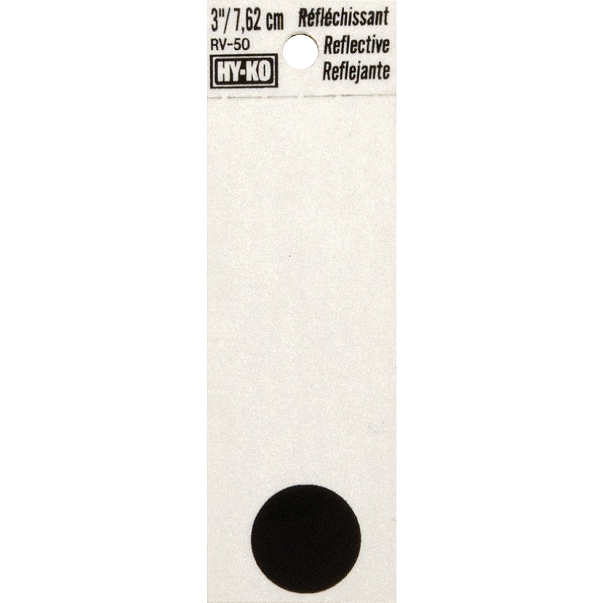 Hy-Ko 3 In. Vinyl Adhesive Symbol, Period