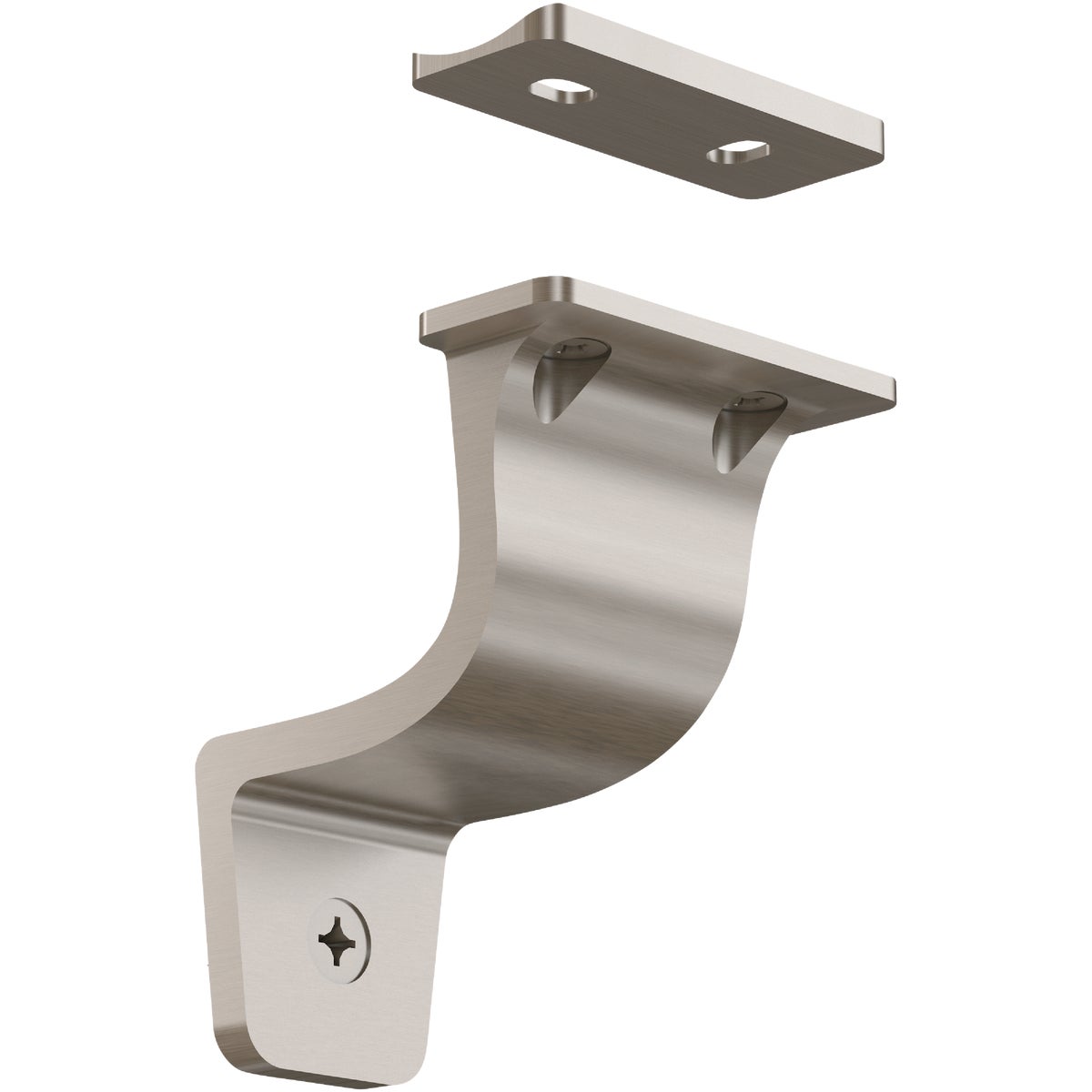 National 3 In. Satin Nickel Cooper Handrail Bracket