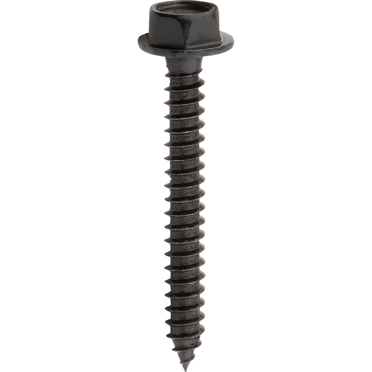 National Hardware #10 x 1-1/2 In. Hex Head Black Wood Screw (16-Count)