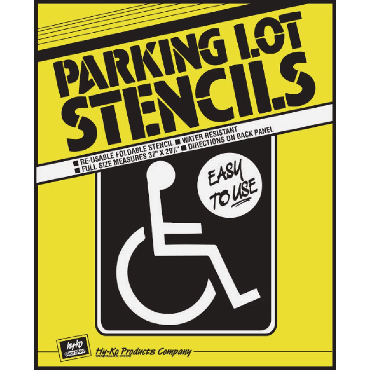Hy-Ko Handicapped Parking Lot Stencil
