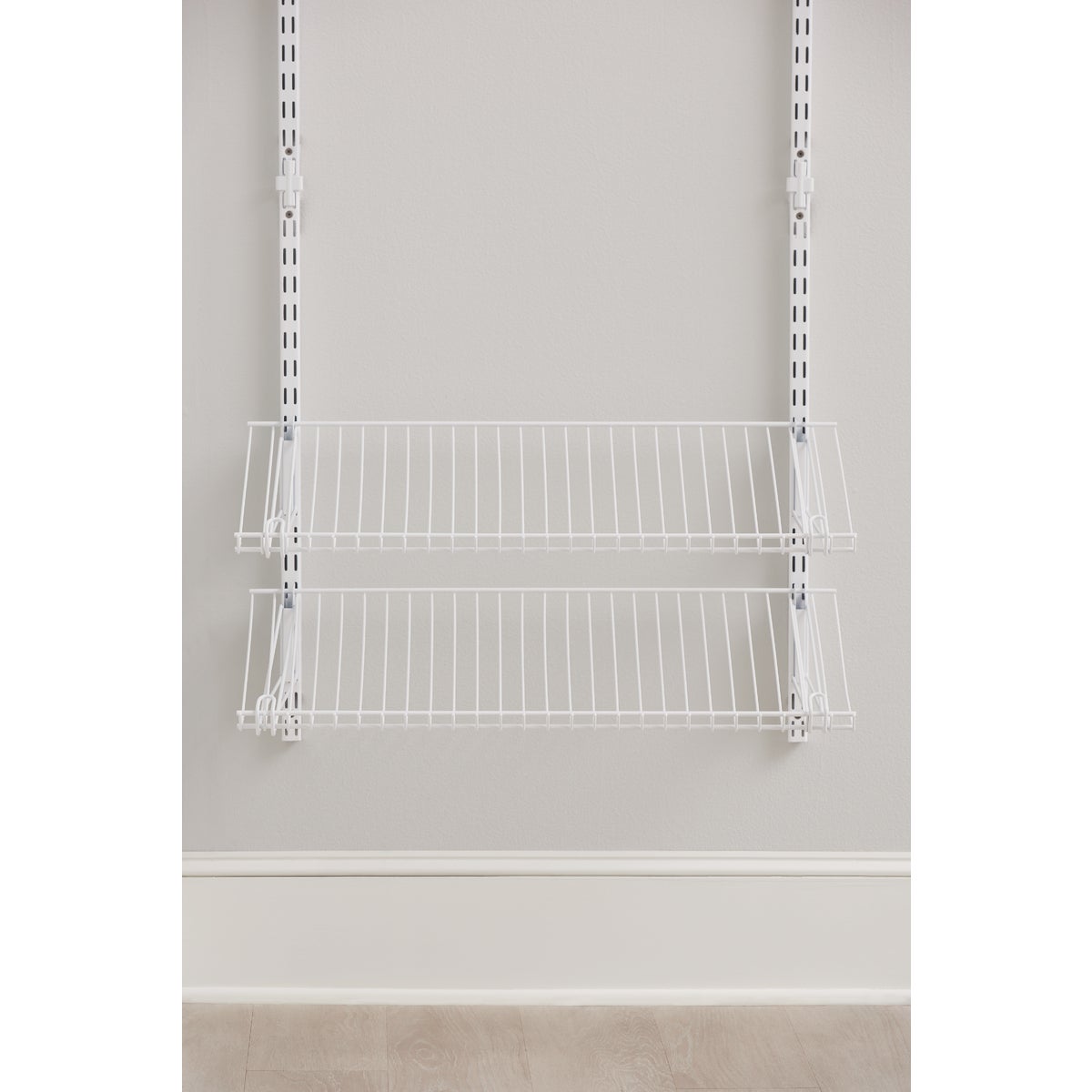 Rubbermaid Configurations White Shoe Shelf Add-On Kit