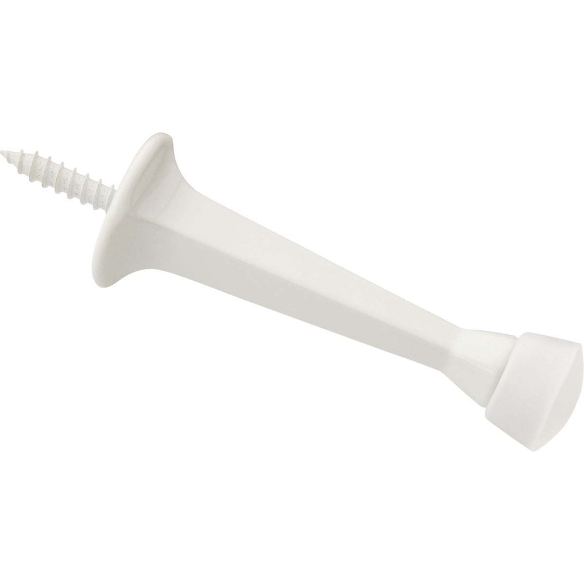 National Hardware 3 In. White Rigid Square Door Stop