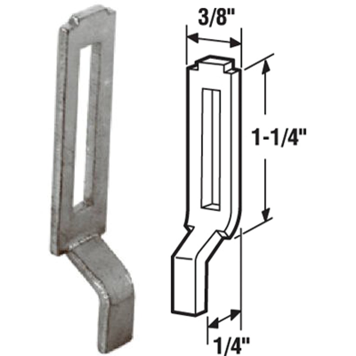 Prime-Line Adjustable Screen Door Strike Plate (2 Count)