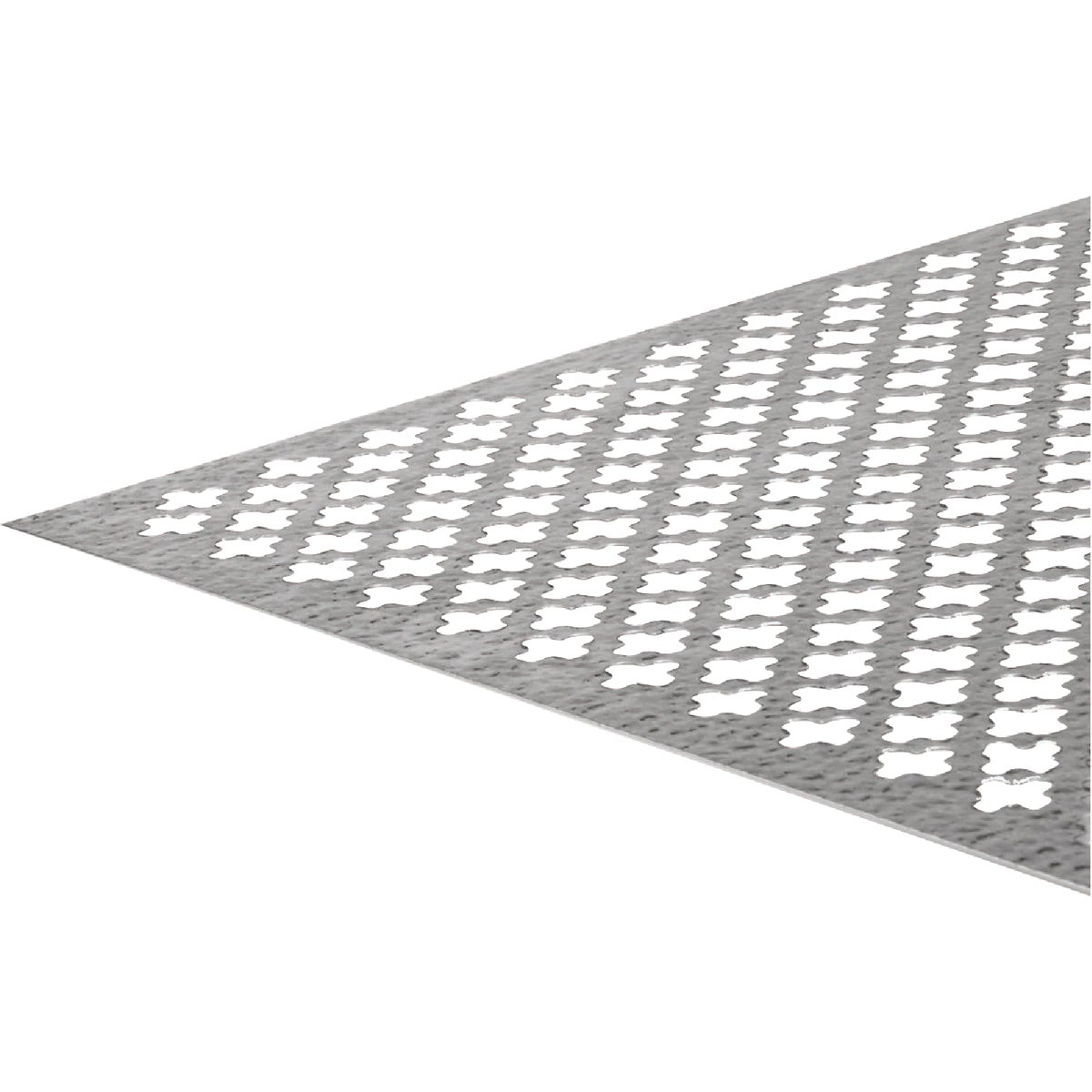 Hillman SteelWorks 0.020 In. x 24 In. x 36 In. Aluminum Silver Cloverleaf Decorative Sheet