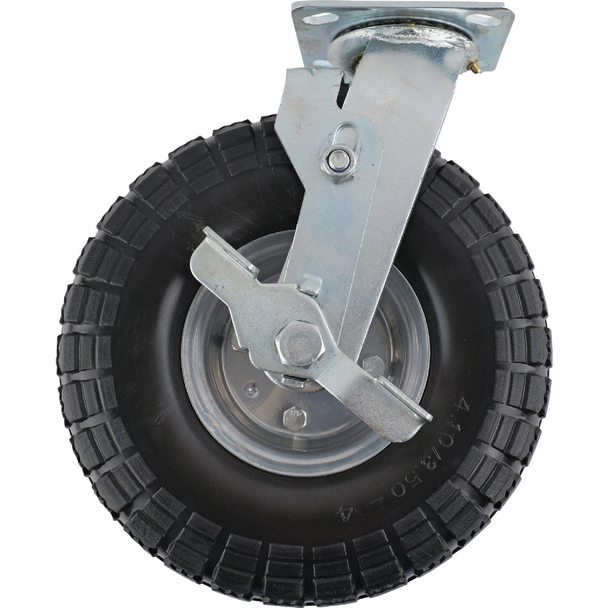 Shepherd Hardware 10 In. Swivel Plate Caster with Side Brake