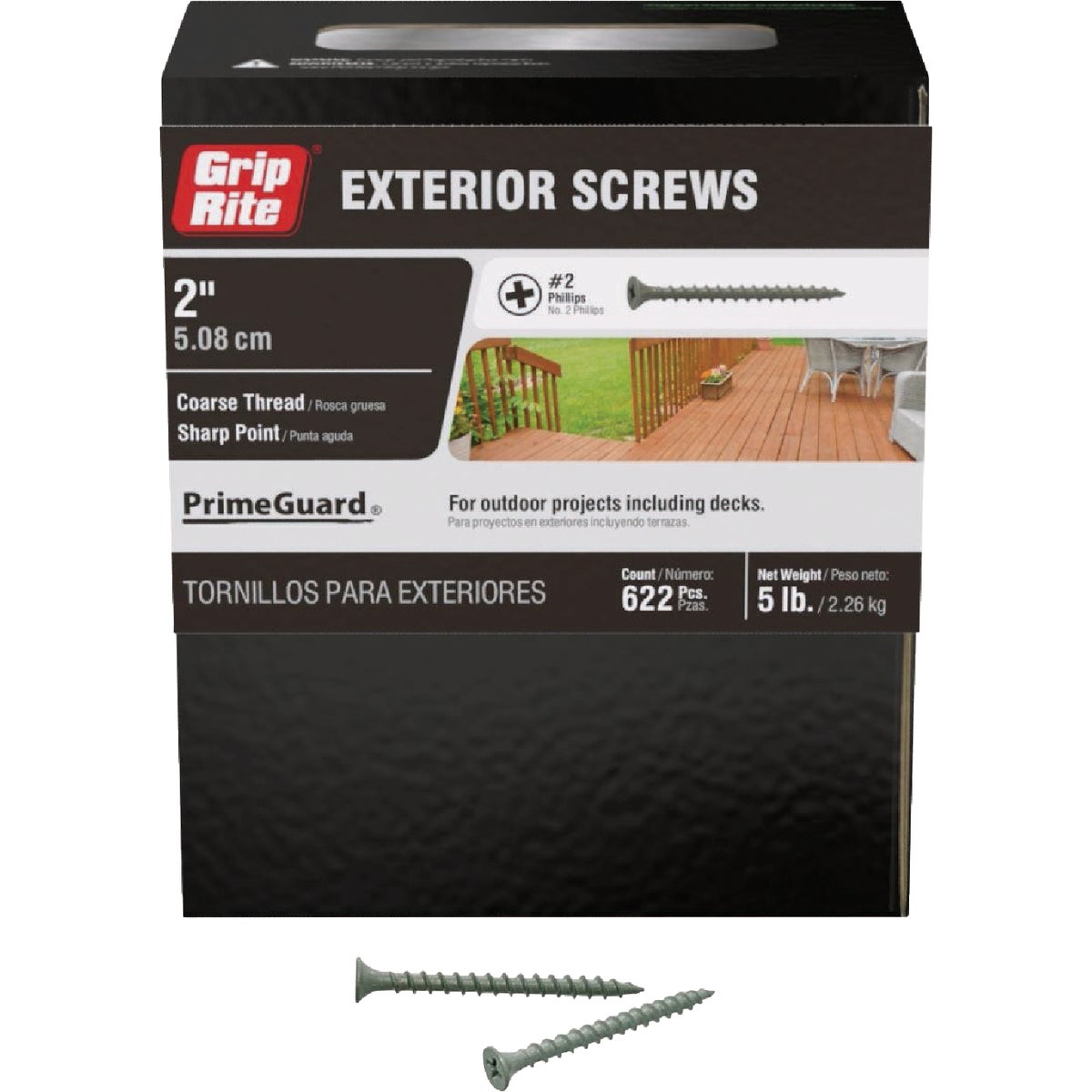 Grip-Rite PrimeGuard Ten 2 In. Exterior Screw (5 Lb.)