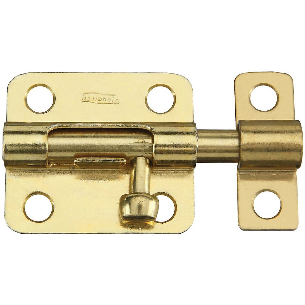 National 2-1/2 In. Brass Steel Door Barrel Bolt