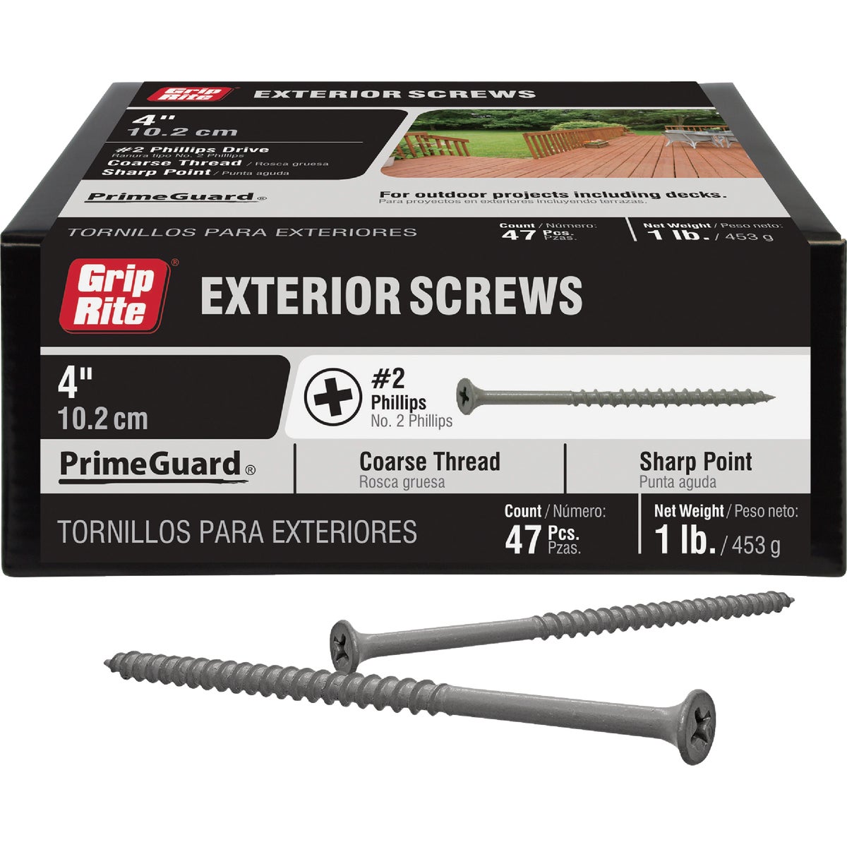 Grip-Rite PrimeGuard Ten 4 In. Exterior Screw (1 Lb.)