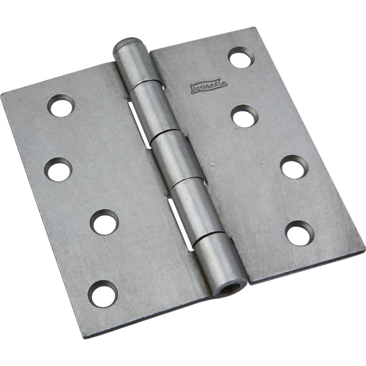 National 4 In. Square Plain Steel Broad Door Hinge