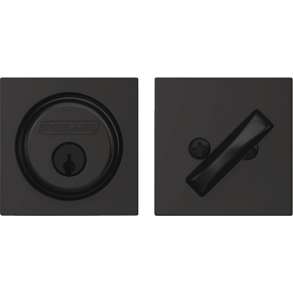 Schlage Matte Black Single Cylinder Deadbolt