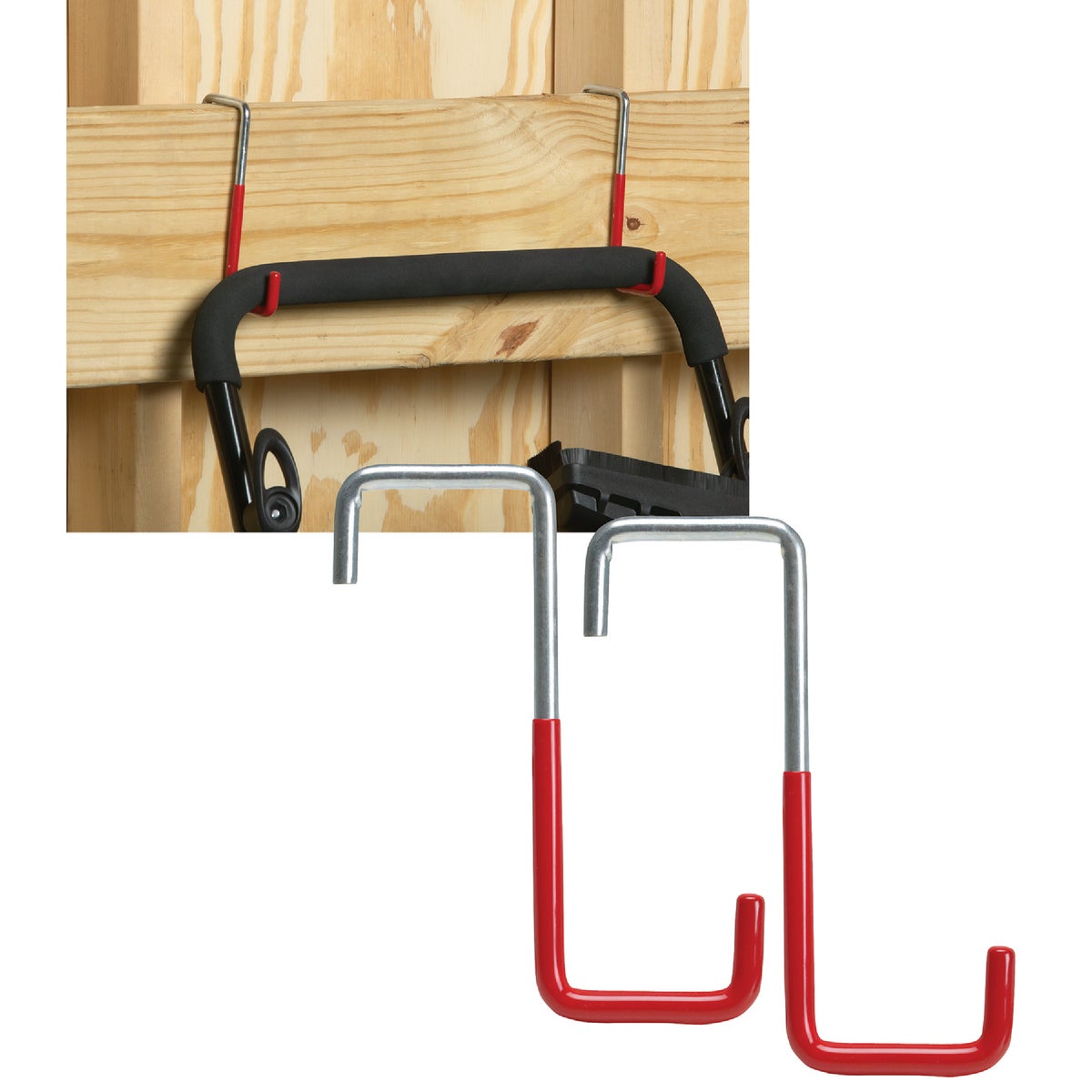 Vinyl Coated Rafter Storage Hook (2-Pack)