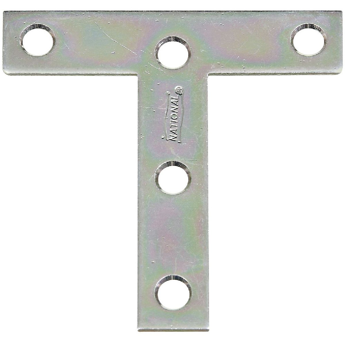 National 3 In. x 3 In. Zinc T-Plate (2-Pack)