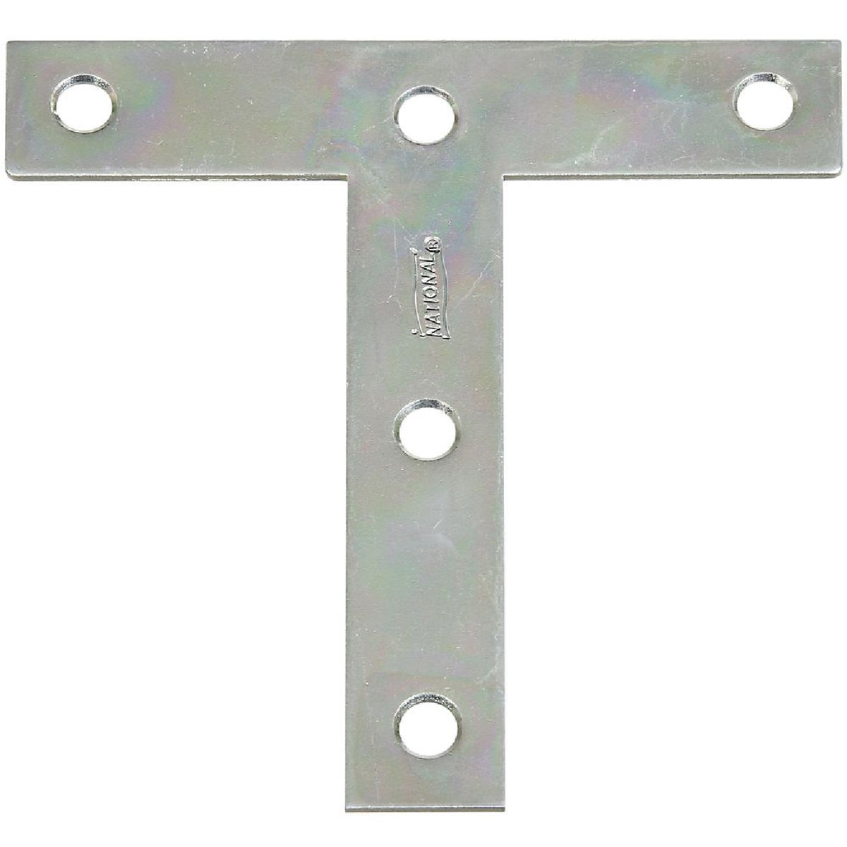 National 4 In. x 4 In. Zinc T-Plate (2-Pack)