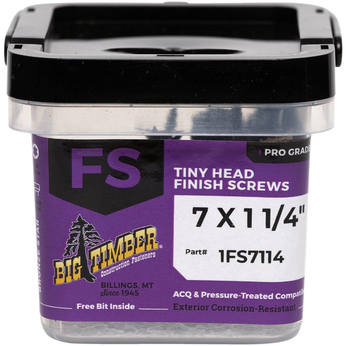 Big Timber #7 x 1-1/4 In. Star Drive Bronze Finish Screw (1 Lb.)