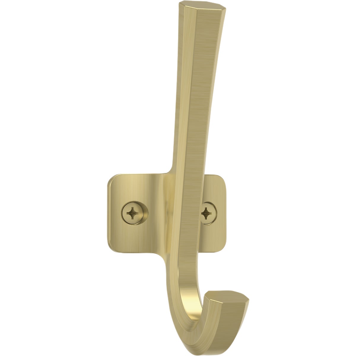 National Hardware 4-5/16 In. Brushed Gold Powell Angled Hook