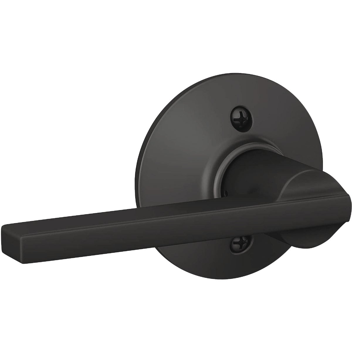 Schlage Latitude Lever Matte Black Non-Turning Lock 