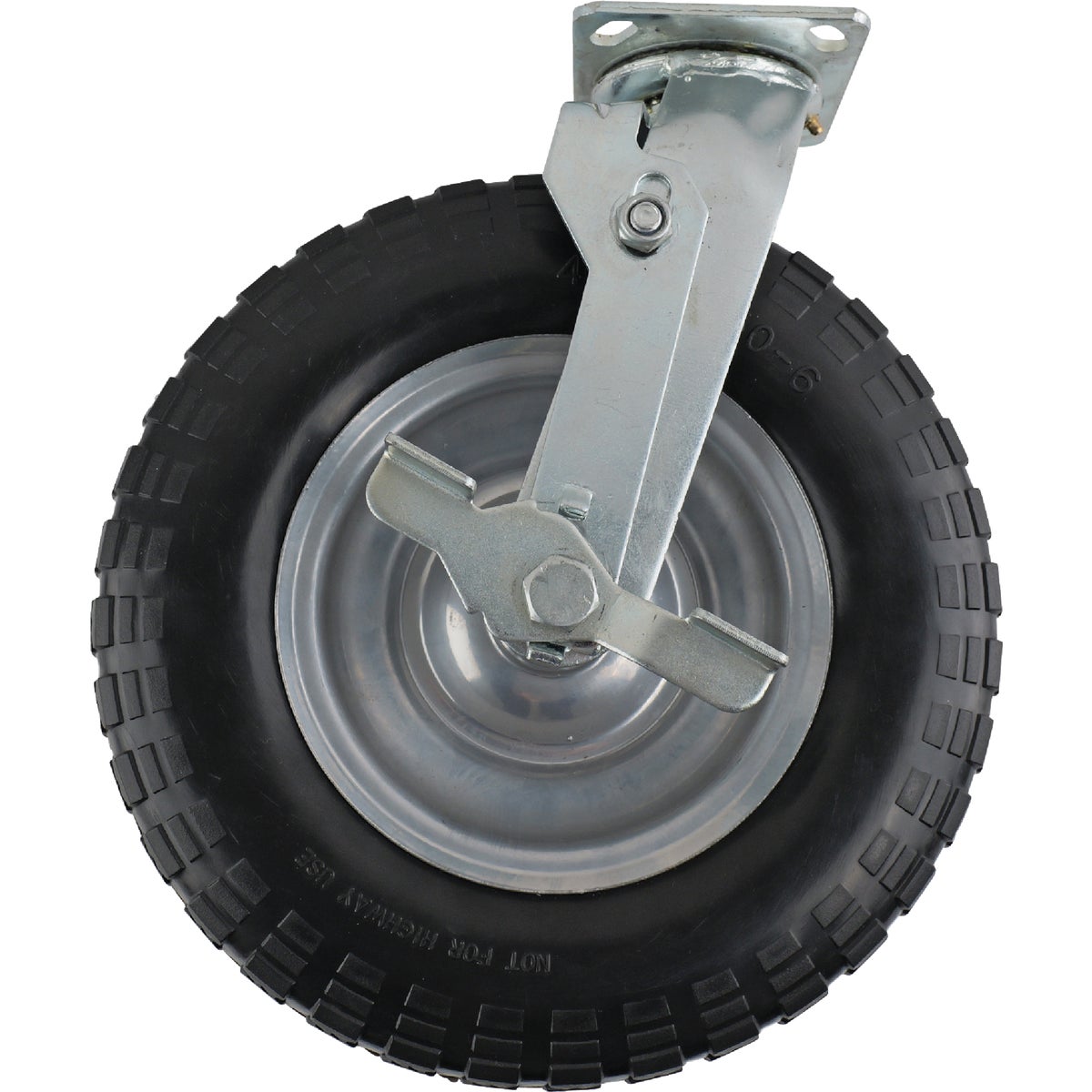 Shepherd Hardware 12 In. Swivel Plate Caster with Side Brake