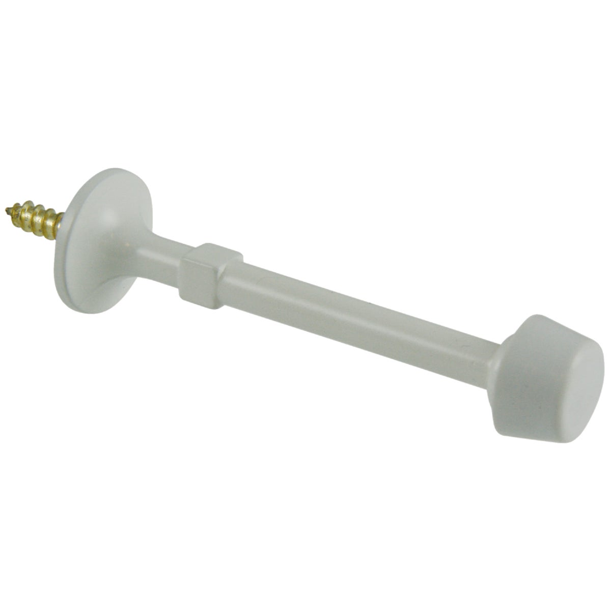 Ultra Hardware 3 In. White Self-Start Rigid Door Stop