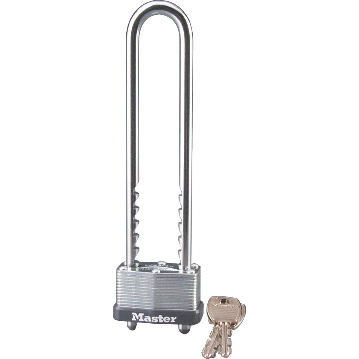 Master Lock 1-3/4 In. W. Warded Keyed Different Padlock with 2-3/4 In. To 5-3/8 In. Adjustable Shackle
