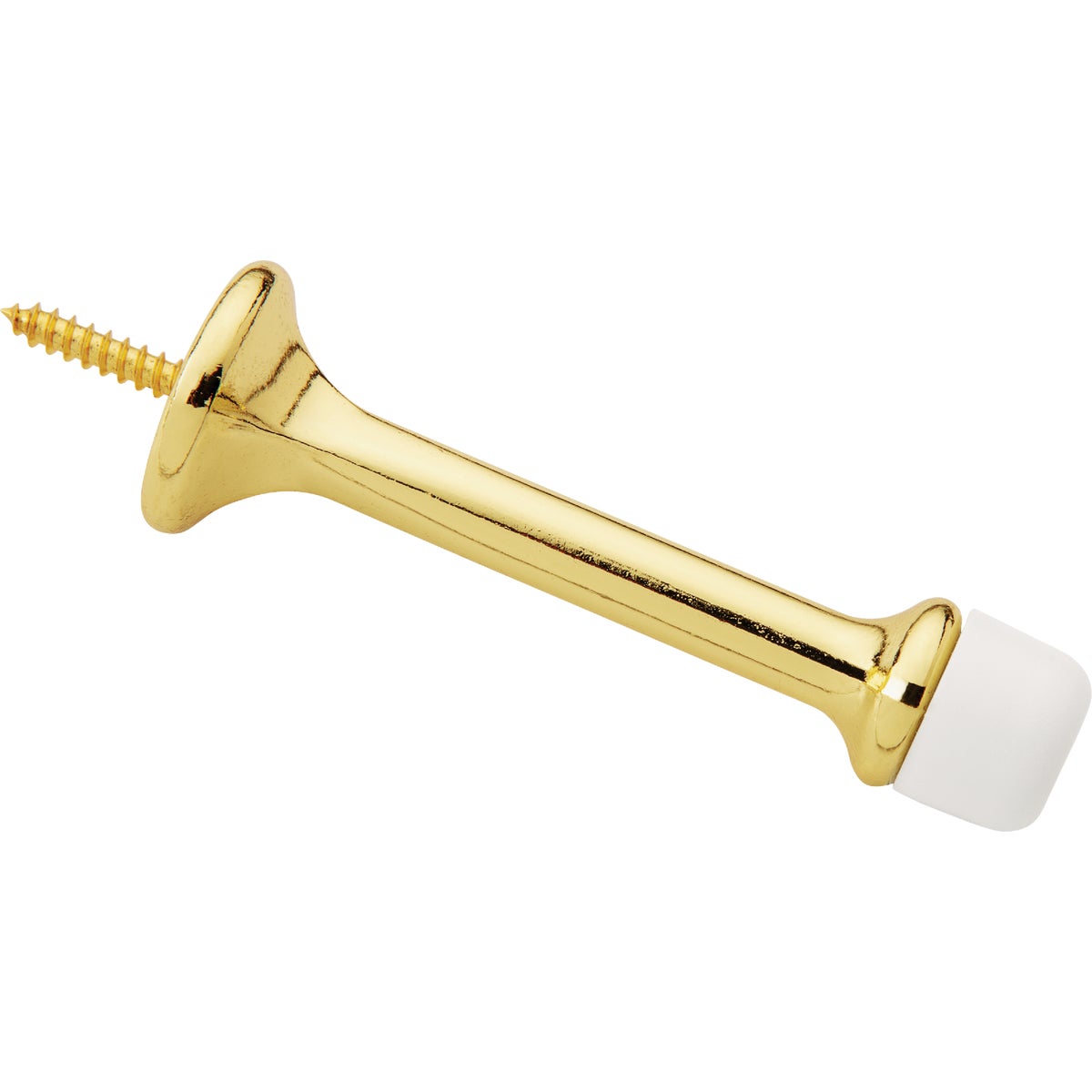 National Hardware 3 In. Brass Rigid Round Door Stop