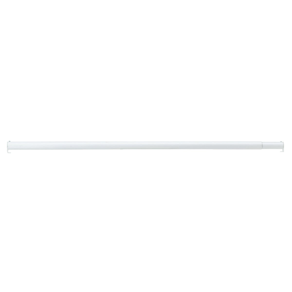 John Sterling Closet-Pro 48 In. to 72 In. x 1-1/4 In. Extra Heavy-Duty Adjustable Closet Rod, White