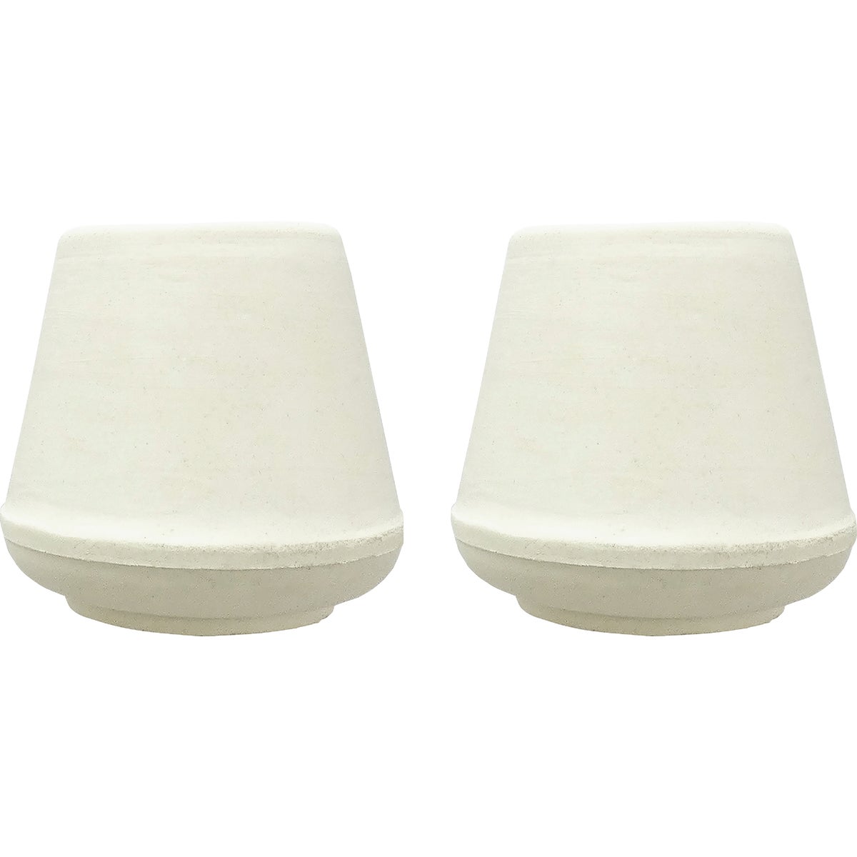 Super Sliders 1-1/4 In. White Rubber Furniture Leg Tip (2-Pack)