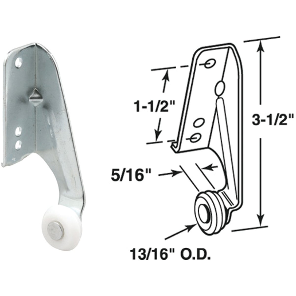 Prime-Line Left Hand Rear Roller Bracket