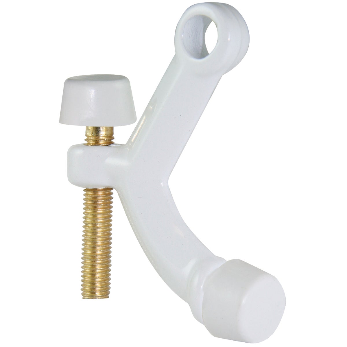 Ultra Hardware 3 In. White Hinge Pin Door Stop