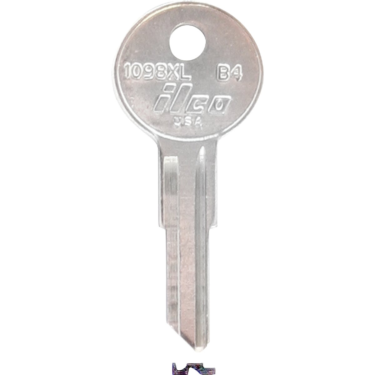 ILCO Briggs Nickel Plated Lawn Mower Key, 1098XL (10-Pack)