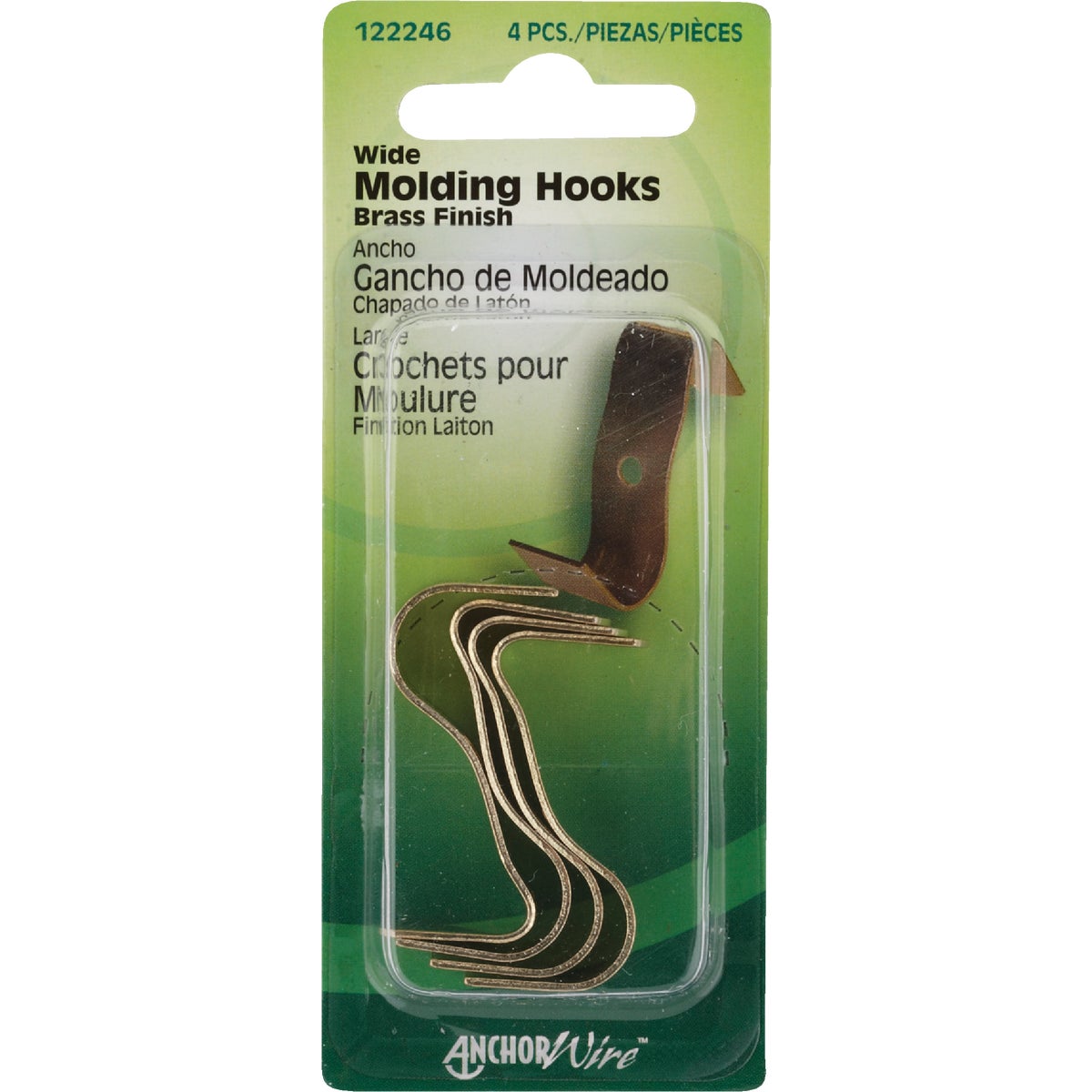 Hillman Anchor Wire Moulding Hooks (4-Count)