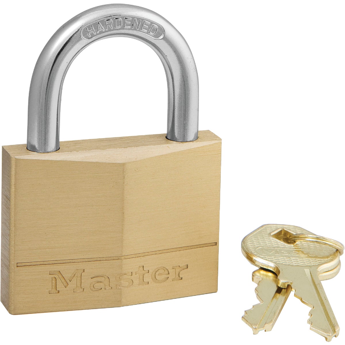 Master Lock 2 In. W. 5-Pin Tumbler Brass Keyed Different Padlock
