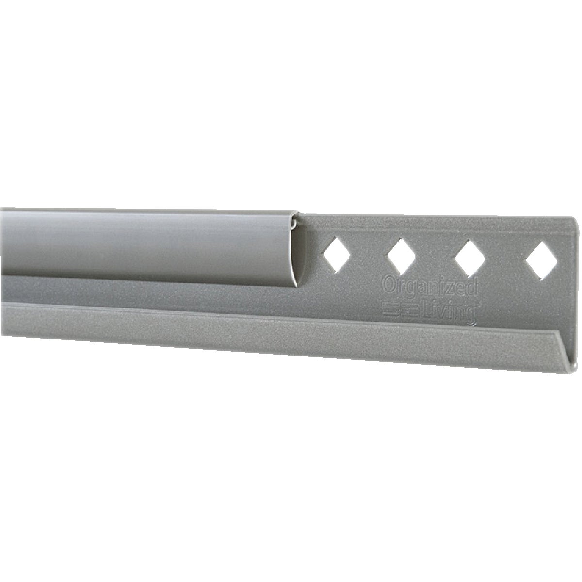 FreedomRail 78 In. Nickel Horizontal Hanging Rail with Cover