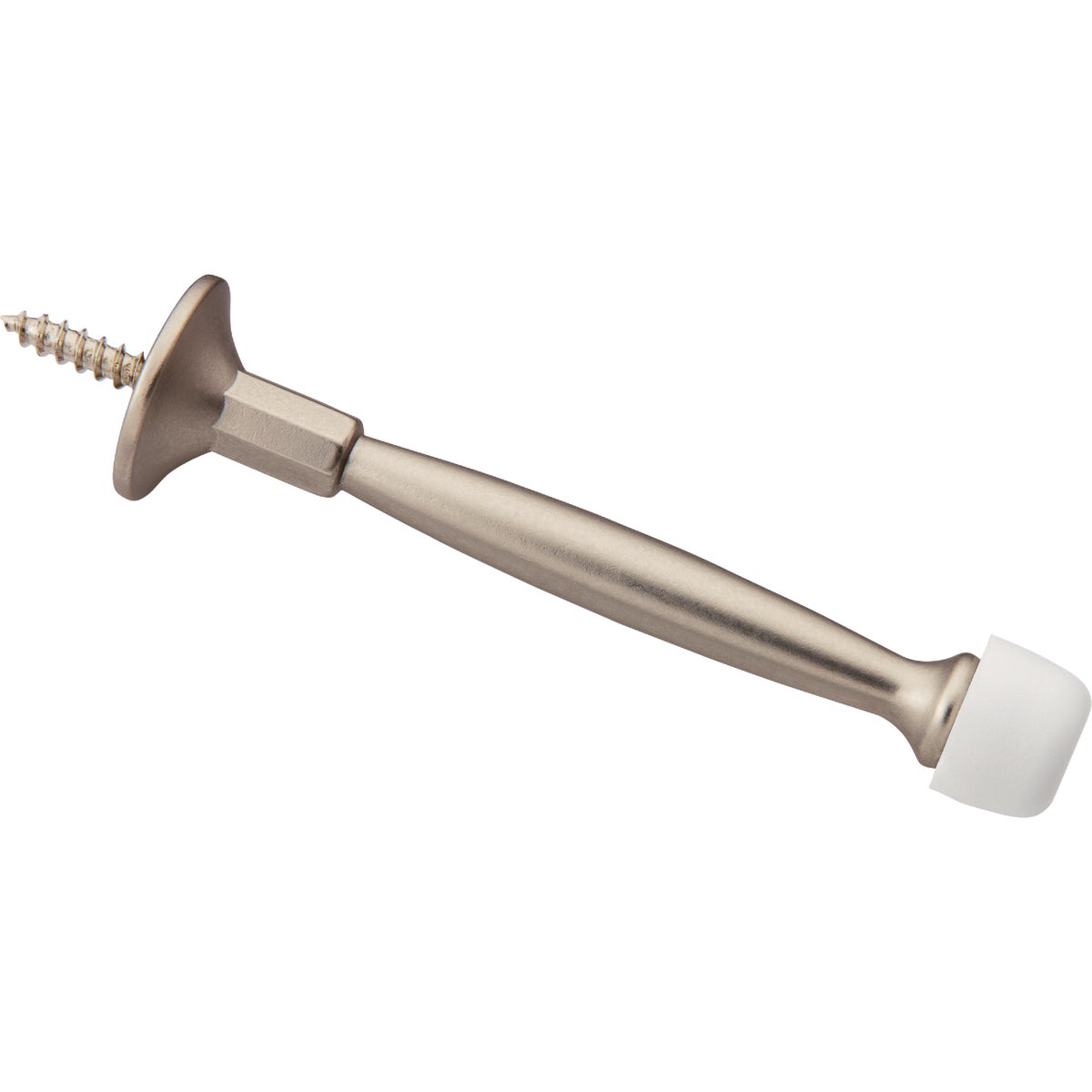National Hardware 4 In. Satin Nickel Rigid Door Stop
