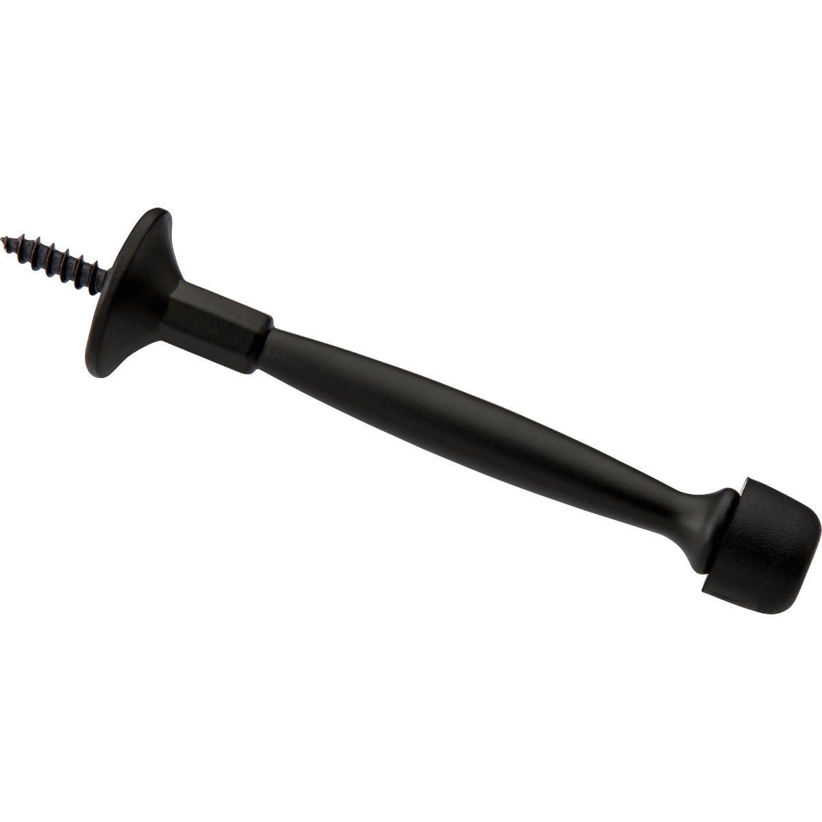 National Hardware 4 In. Matte Black Rigid Door Stop