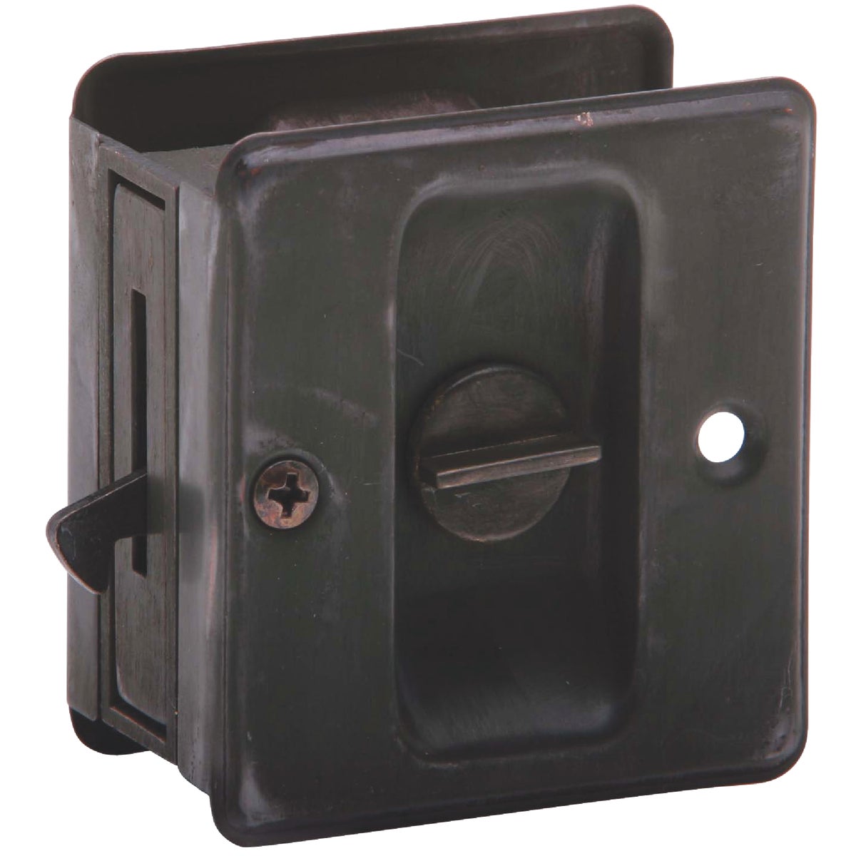 Schlage Privacy Aged Bronze Pocket Door Lock Pull