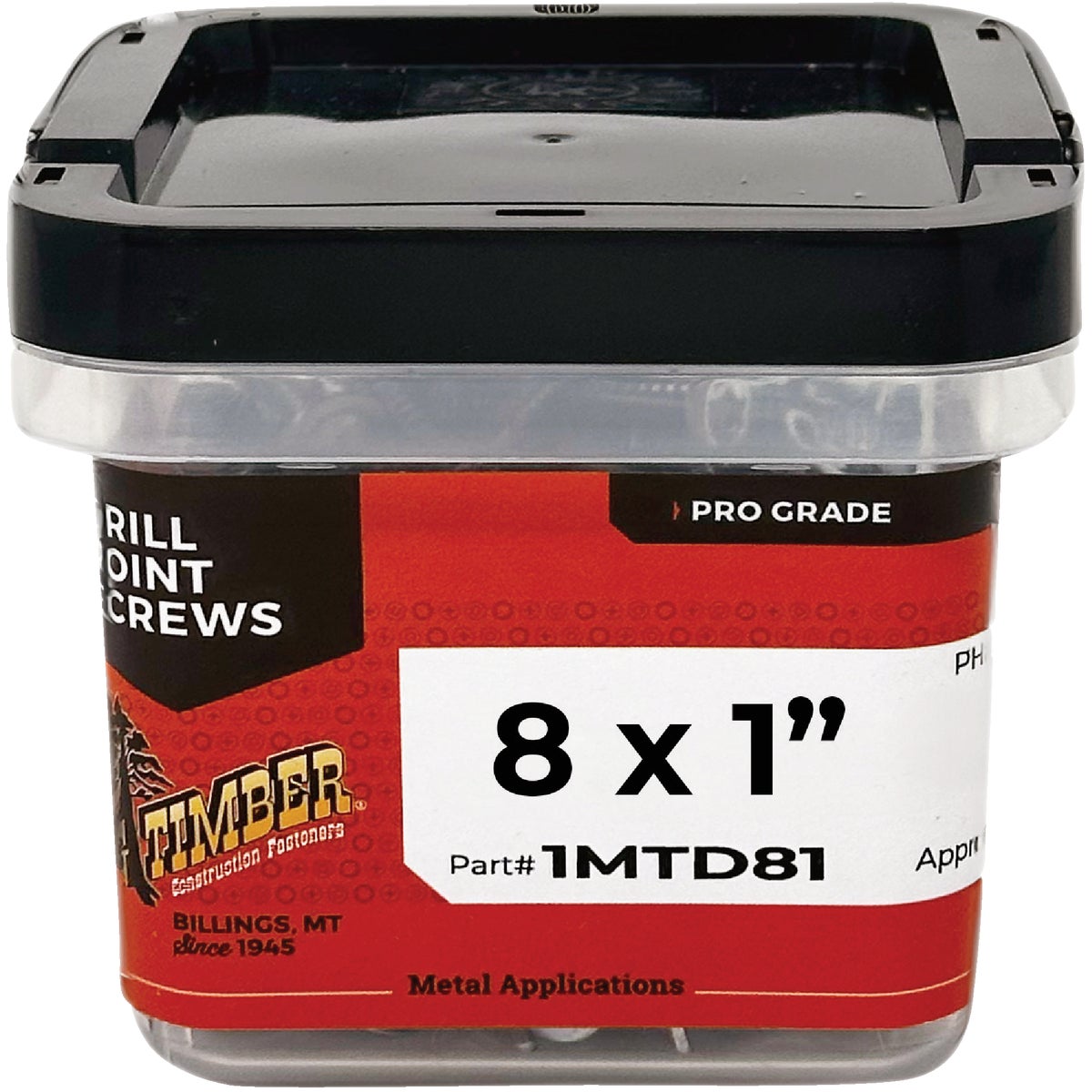 Big Timber #8 x 1 In. Modified Truss Head Drill Point Metal Screw (1 Lb.)