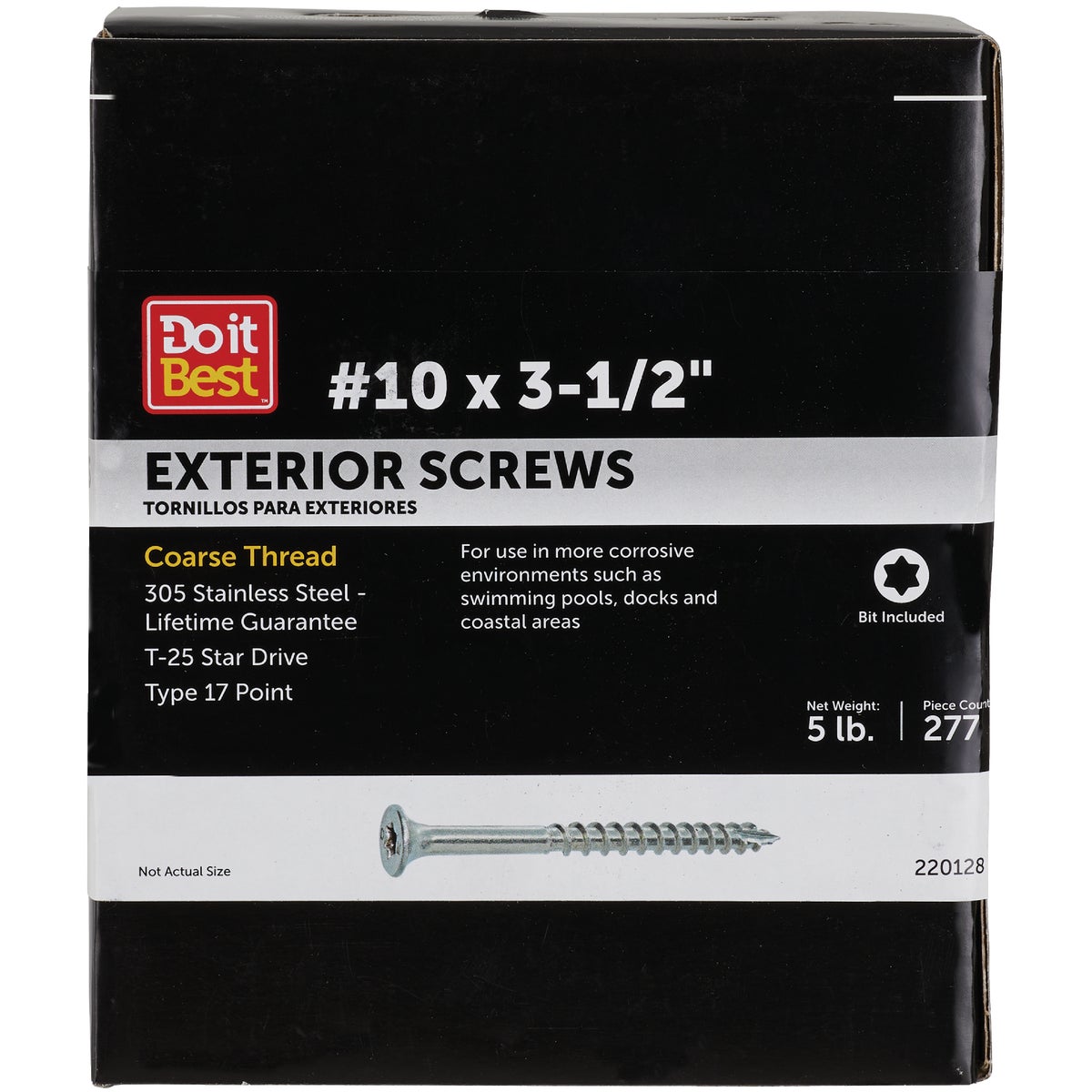 Grip-Rite Max 3-1/2 In. T17 ST25 305 Stainless Steel Deck Screw (5 Lb.)
