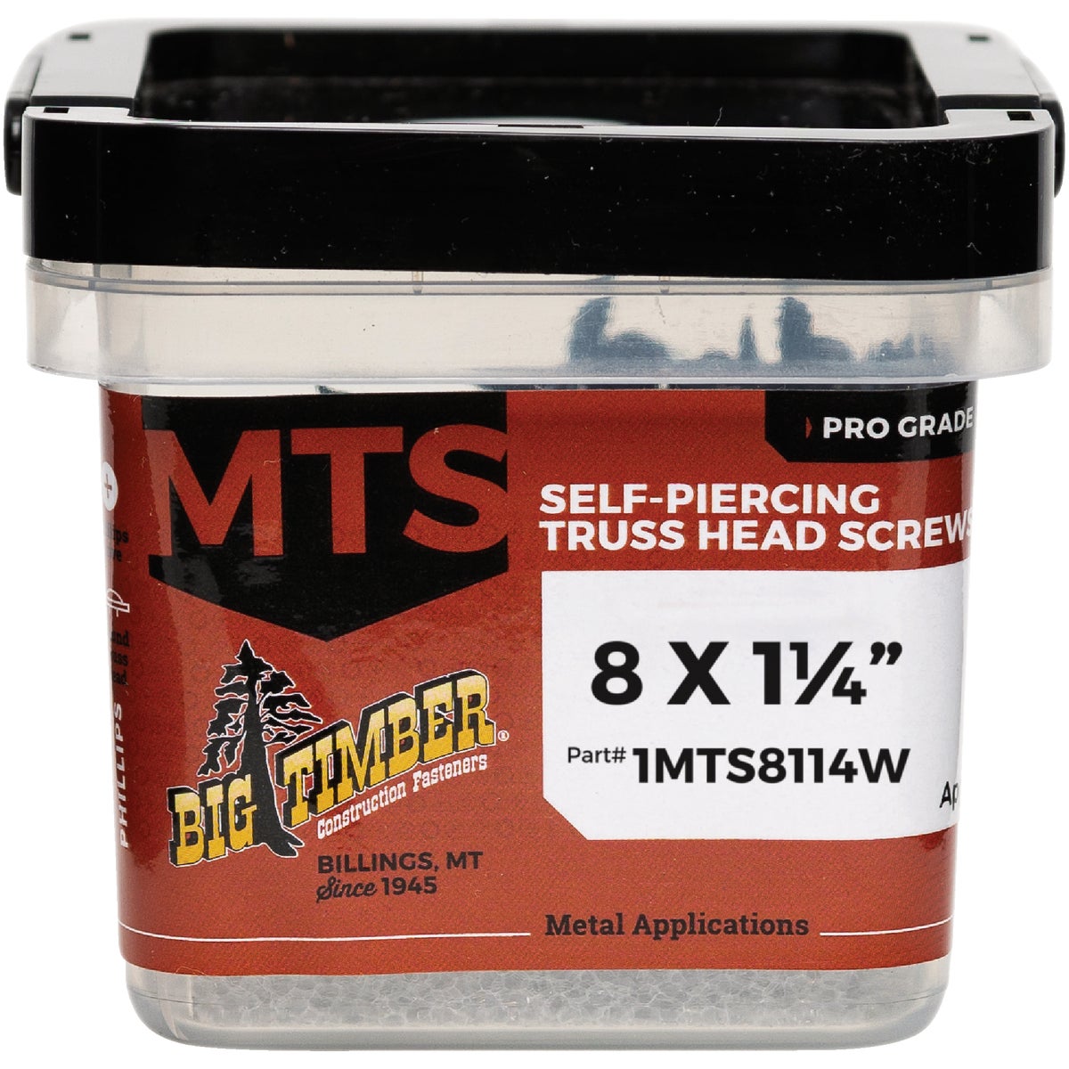 Big Timber #8 x 1-1/4 In. White Modified Truss Head Sharp Point Wood Screw (1 Lb.)