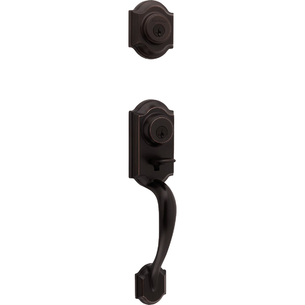 Kwikset Montara Handleset w/Juno Knob SmartKey, Venetian Bronze