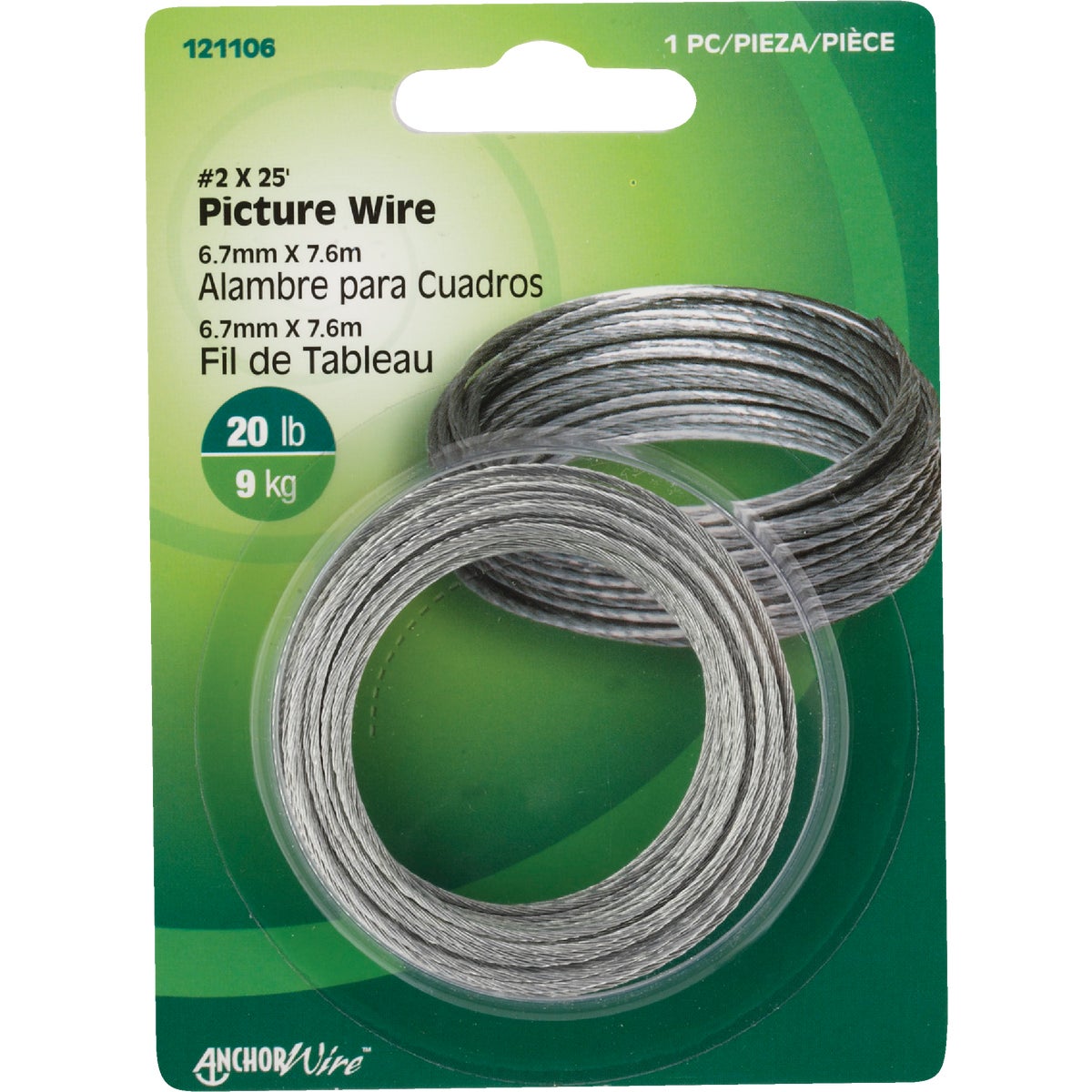 Hillman Anchor Wire 20 Lb. Capacity 25 Ft. Picture Wire