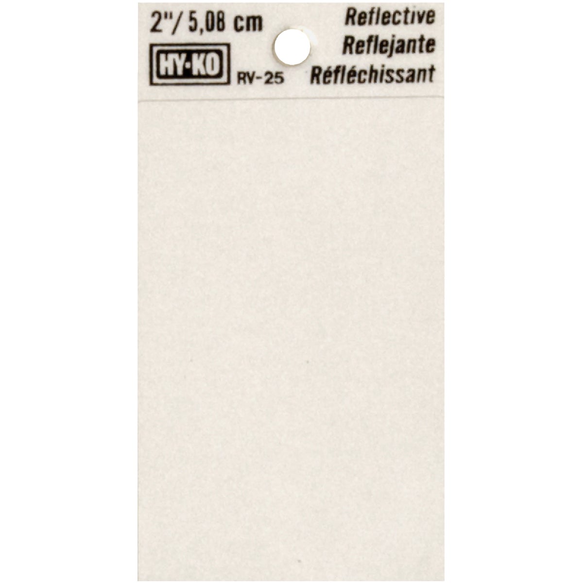 Hy-Ko 2 In. Vinyl Adhesive Symbol, Blank