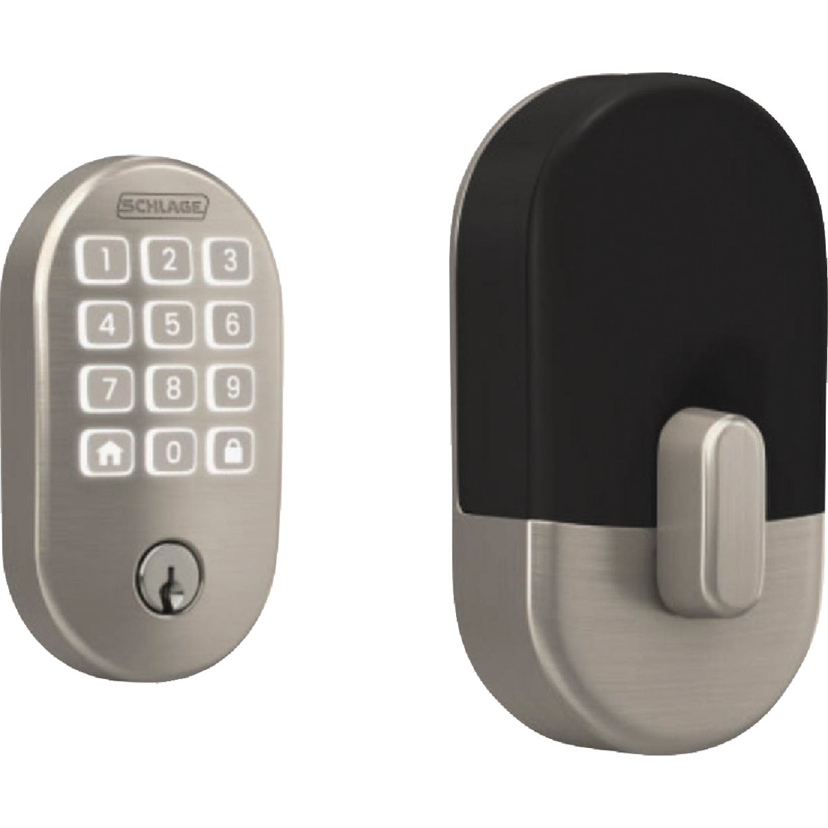 Schlage Arrive Remsen Satin Nickel Smart WiFi Deadbolt