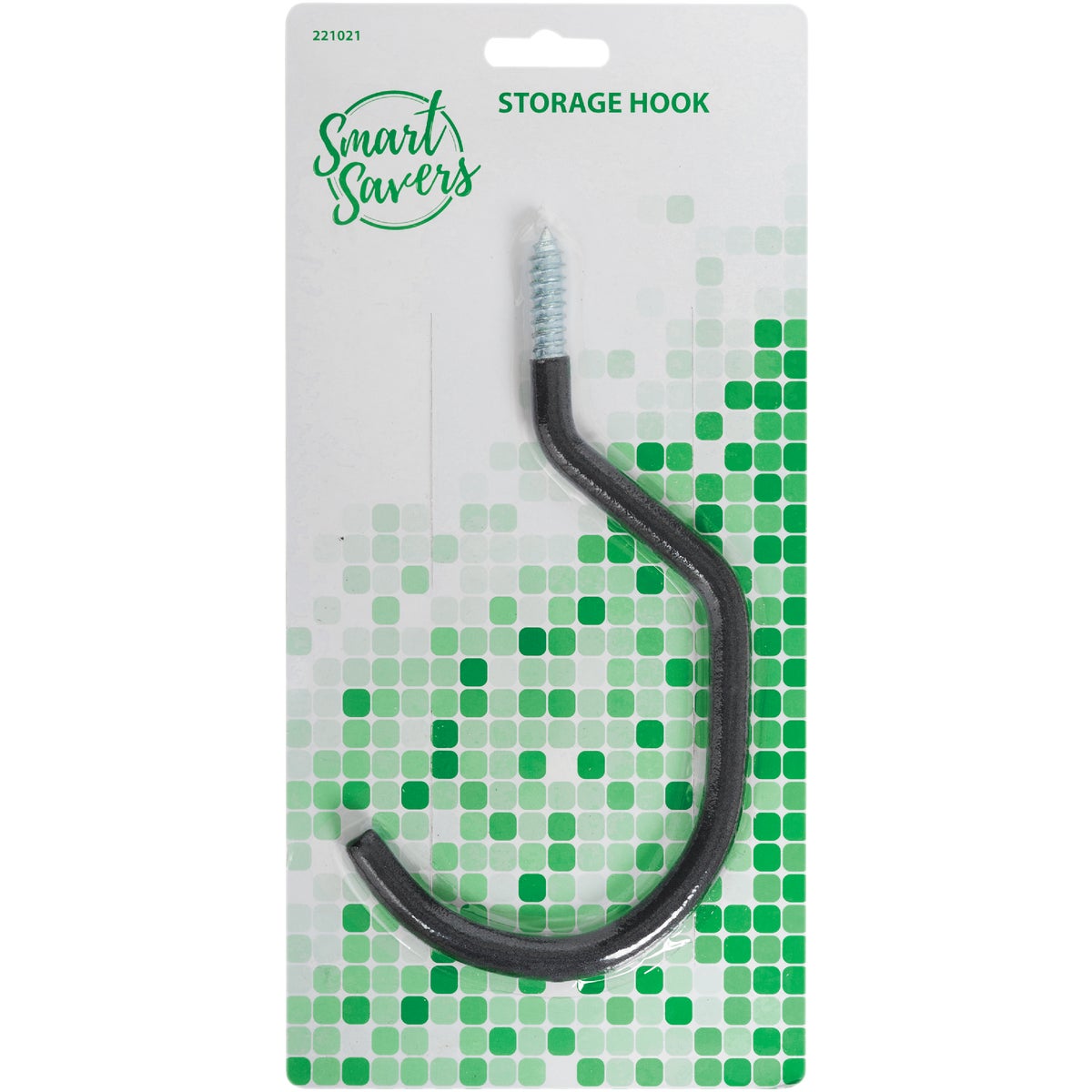 Smart Savers Screw-In Vinyl Coated Extra-Large Storage Hook