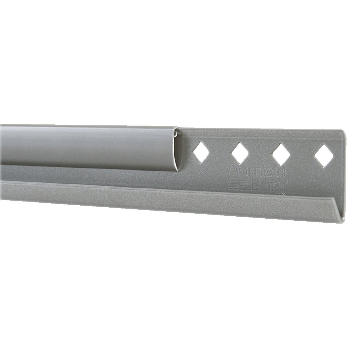 FreedomRail 24 In. Nickel Horizontal Hanging Rail with Cover