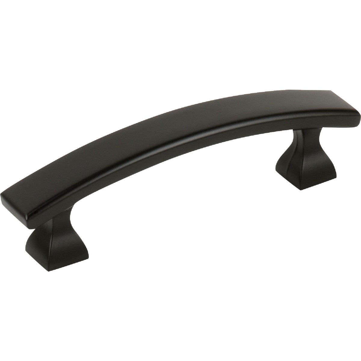 KasaWare 4 In. Overall Length Matte Black Flared Foot Square Pull (2-Pack)