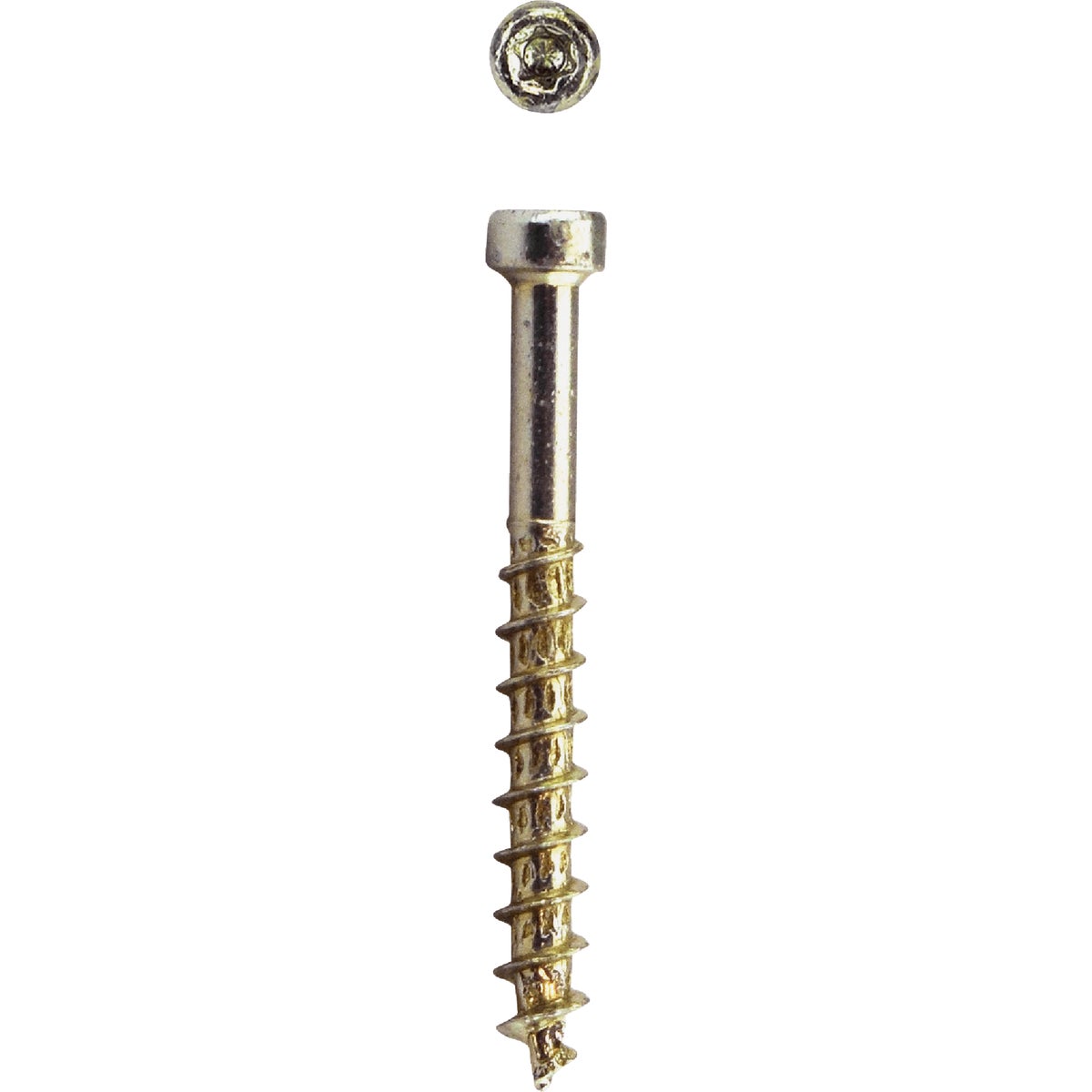 SPAX 8 x 1-1/2 In. PT HCR (Exterior Rated) Yellow Trim Screw (100-Count)